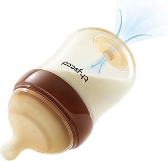 Thyseed PPSU Anti-Colic Baby Bottle, Breast-Like Extra Slow Flow Nipple for Breastfed Babies (0m+), 5 oz/160 mL, 1 Pack