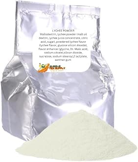 Lychee Flavored Boba Bubble Tea Powder for Milk Tea Premium Instant Drink Mix - 2.2 LB bag for 40-45 Servings - Just Add Tapioca Pearls by BUBBLE TEA SUPPLY