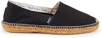 VISCATA Sitges Espadrille Canvas Spain Handmade Men's Shoes with Breathable Organic Cotton Canvas 100% Natural Jute Midsole and Durable Rubber Sole for All Casual Occasions
