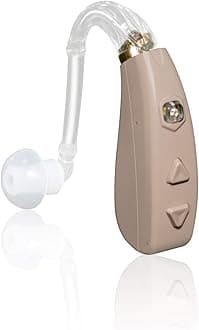Banglijian Rechargeable Hearing Aid for Moderate to Severe Hearing Loss Ziv-206 for Seniors Adults with Noise Reduction Adaptive Feedback Cancellation-Two Types of Sound Tubes(One Unit)