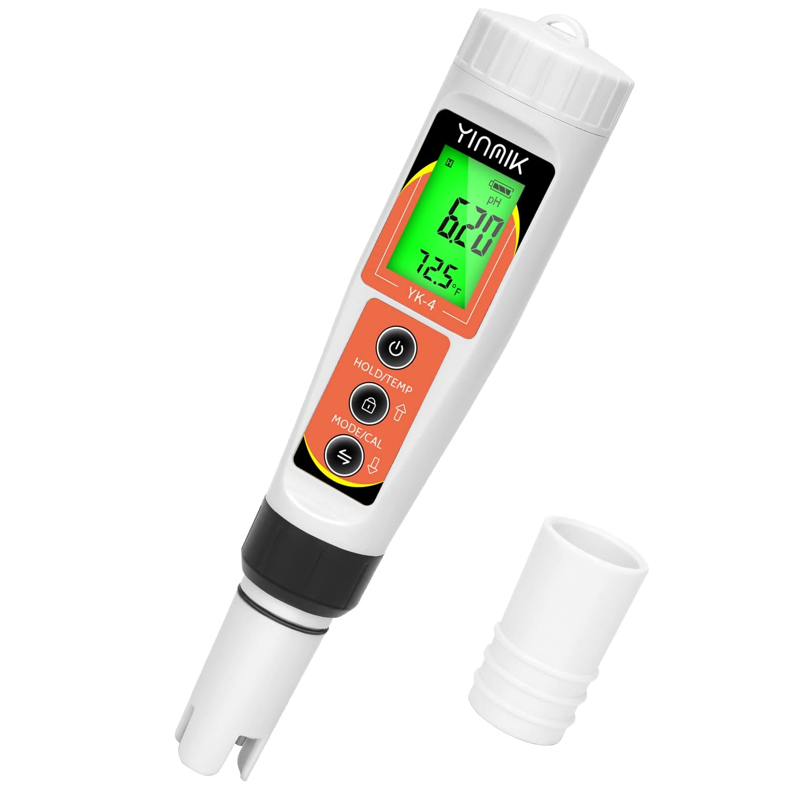 PH Meter, Digital 4 in 1 PH EC TDS Temp Meter for Water Hydroponics, Waterproof DWC PH and EC PPM Water Tester with Backlit for Nutrients Growing, Indoor Garden, Home Brewing, Pool, Aquarium
