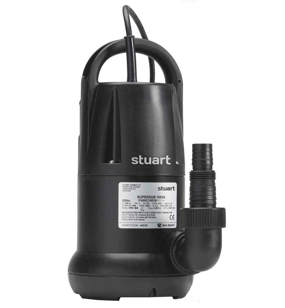 Stuart TurnerSubmersible Supersub 250VA Automatic Float Switch Pump 46539