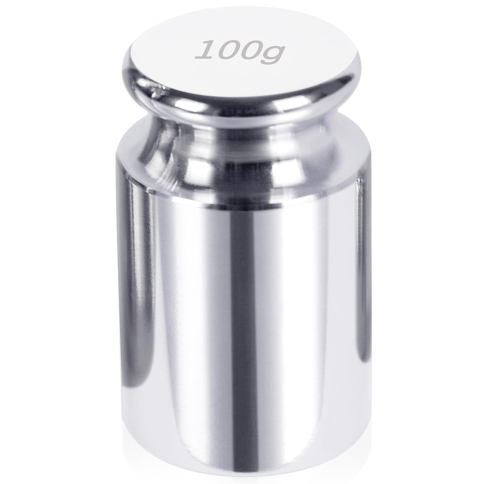 QP Calibration Weights, 100 Gram OIML Class M1 High Precision Scale Weights, Stainless Steel Gram Weights, Chrome Finish, Scale Calibration Weights for Digital Scale, Kitchen Scale, Pocket Scale