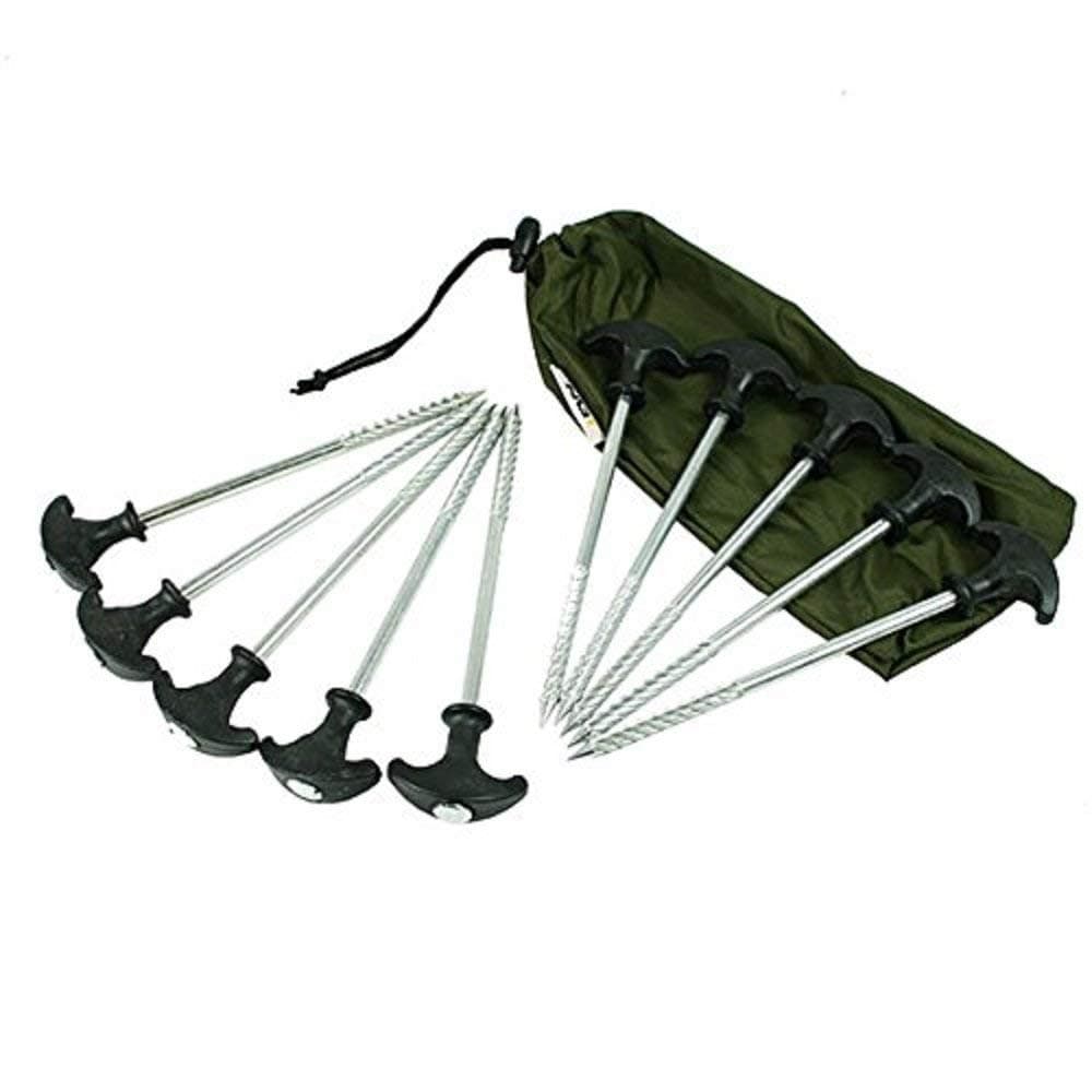 NGT 10 bivvy pegs in a case