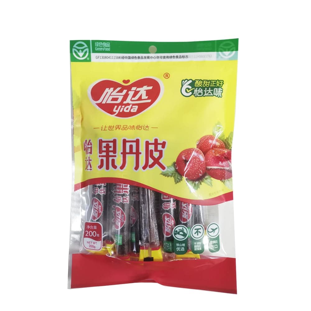 Eelicious Yida Hawthorn Flakes (Guo Dan Pi) Net Weigh:7.05oz(200g),1pk