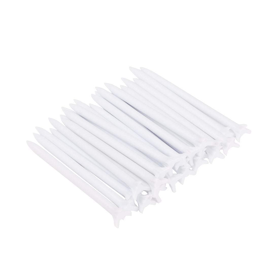 CationNew Professional Plastic 3 Prong White Golf Tees Pack Of 2 1/4-50 Pieces