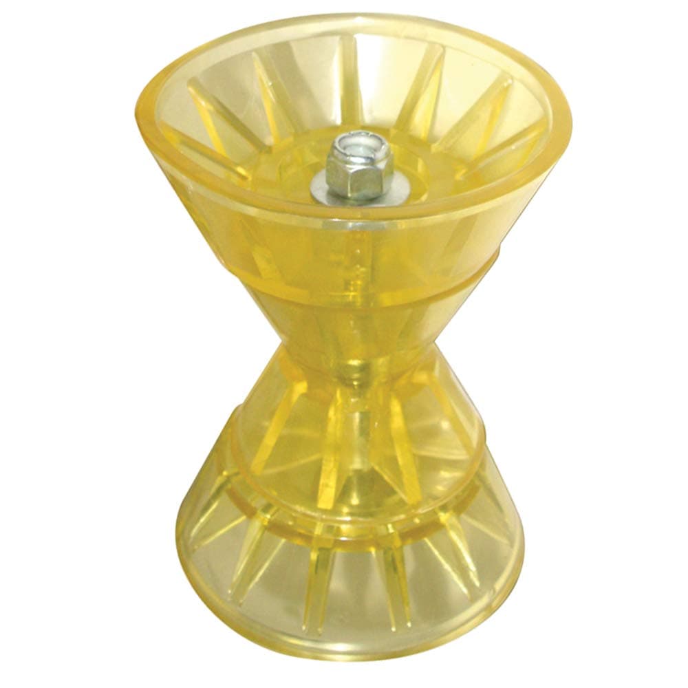 Super Polymer Bow Roller, 4-Inch,Yellow