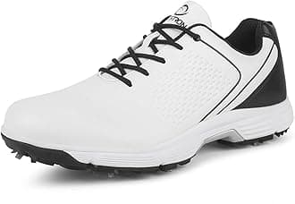 THESTRON Professional Golf Shoes for Men 7 Spikes Non-Slip Outdoor Golf Sport Training Sneakers Mens Comfortable Sport Shoes for Golfing Size 7-15