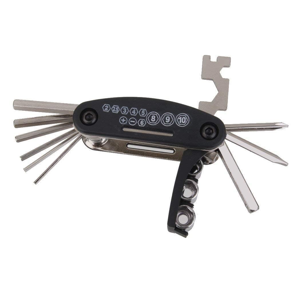 Cycle 15 in 1 Cycle Tool kit Multi-Purpose Mountain Cycle Repair Tool kit Allen Key Spoke Cycle Tool kit Set All Cycle