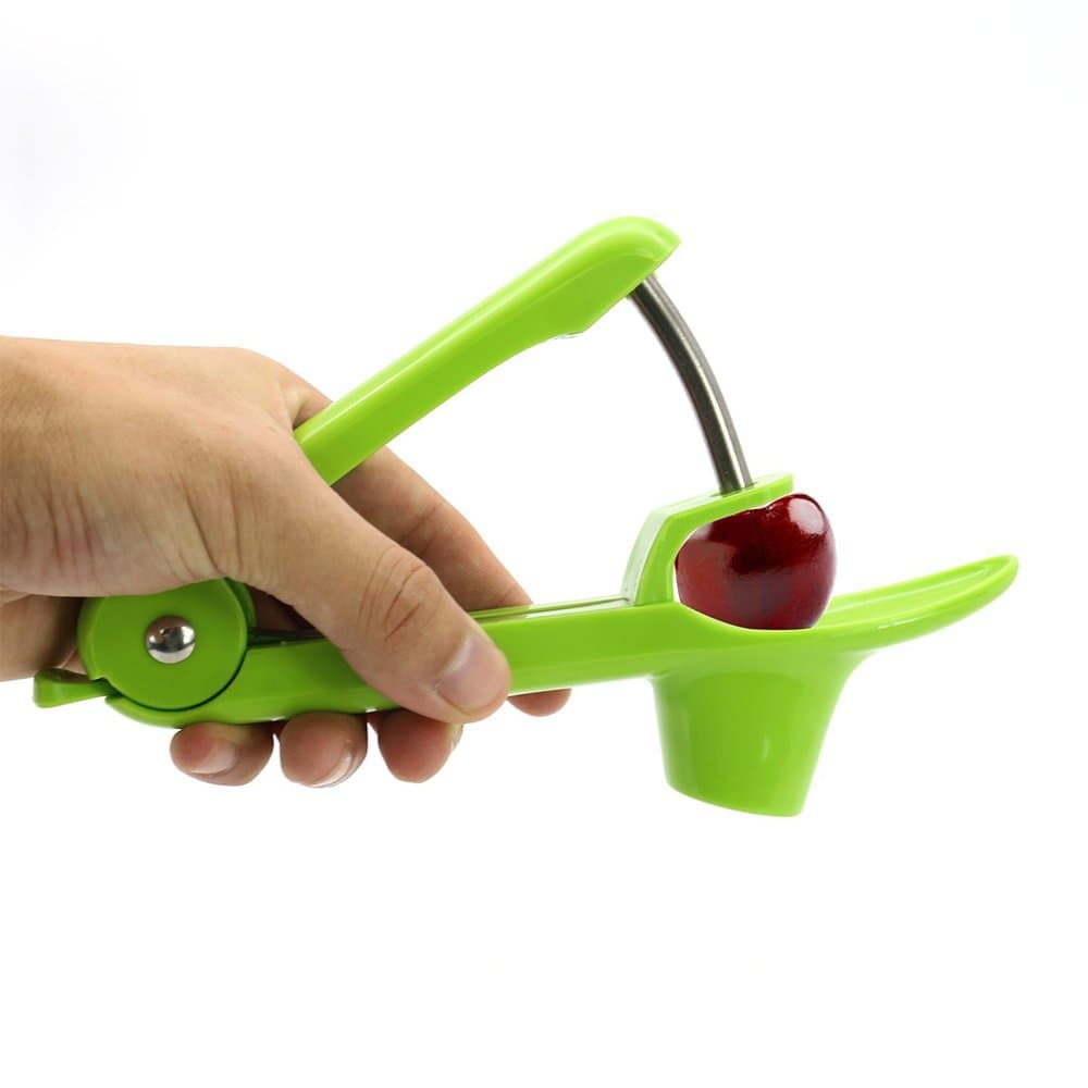 Cherry and Olive Pitter, Olive Pitter Core Remover, Date Seed Remover with Stainless Rod and Food Grade Silicone Holder for Making Jam and Jelly, Bake, Cooking