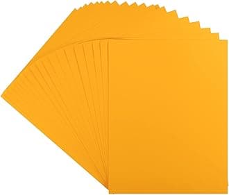 20 Sheets Colored Thick Paper Cardstock Blank for DIY Crafts Cards Making, Invitations, Scrapbook Supplies (Orange, 8.5 x 11 inches)