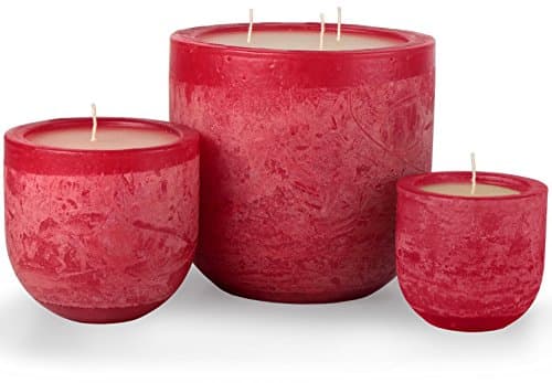 Timber Goblet Candle (3.25, Cranberry Red)
