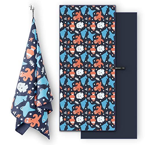 DARCHEN Microfiber Beach Towels Oversize Quick Dry Towel [1 or 4 Pack] - Travel Beach Towel for Swimming Pool, Sand Free…