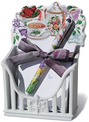 Lissom Design Ceramic Desk Set, Rose Cottage