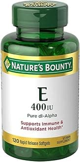 Nature's Bounty E-400 IU Pure dI-Alpha Softgels, 120 Count