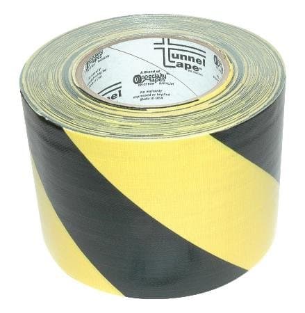 4'' Black/Yellow Tunnel Tape