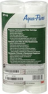 3M Aqua-Pure AP110 2-Pack Whole House Replacement Water Filter Cartridges, 5 Micron Sediment Reduction, for use with AP11T or AP101T Housing