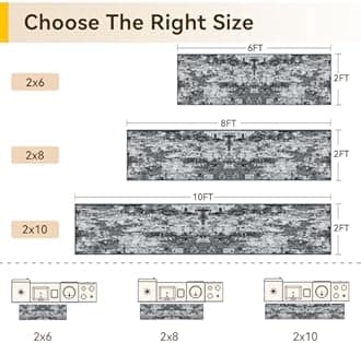 Washable Area Rugs 2'x8' Non-Slip Modern Abstract Soft for Living Room Entryway Bedroom Nursery, Print Pattern, Black Navy Blue Gray