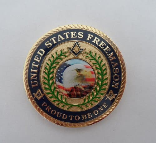 Military Freemason Coin