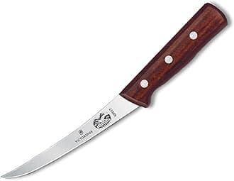 6" Professional Boning Knife, Curved Blade, Semi-stiff, Maple Wood Handle 5.6606.15