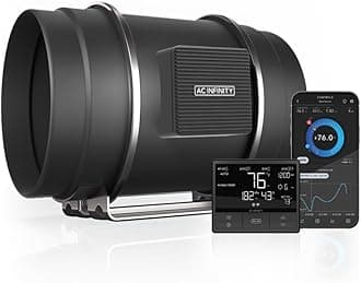 CLOUDLINE PRO T8, Quiet 8” Inline Duct Fan with Temperature Humidity VPD Controller, WiFi Integrated App Control - Ventilation Exhaust Fan for Heating Cooling, Grow Tents, Hydroponics