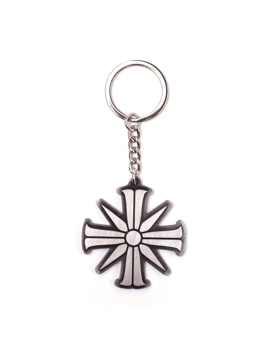 Far Cry 5 Keychain Eden's Gate Metal Silver