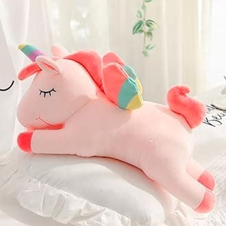 Plushie Flying Unicorn | Soft Toys | Birthday Gift for Girls/Wife, Boyfriend/Husband, Soft Toys for Girls, Baby Toys - Sleeping Unicorn