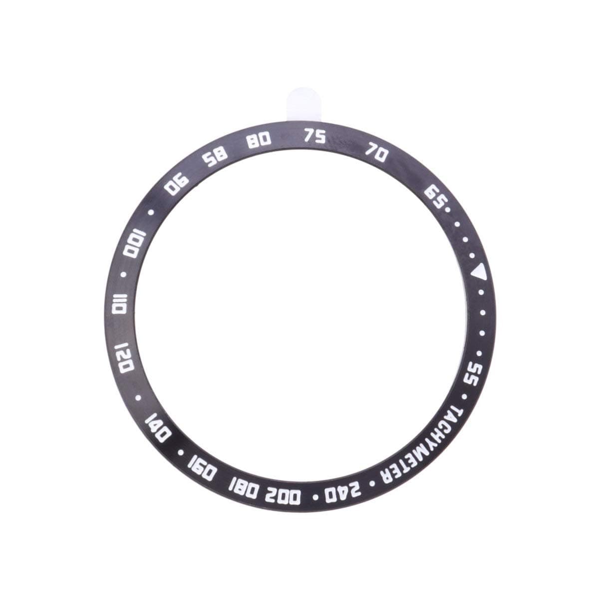 Watch Accessories Ring Accessories Bezel Ring Compatible with Galaxy Watch 46mm Anti Scratch Protection Case Cover Compatible for S3 Frontier (Black) Plated Bezel