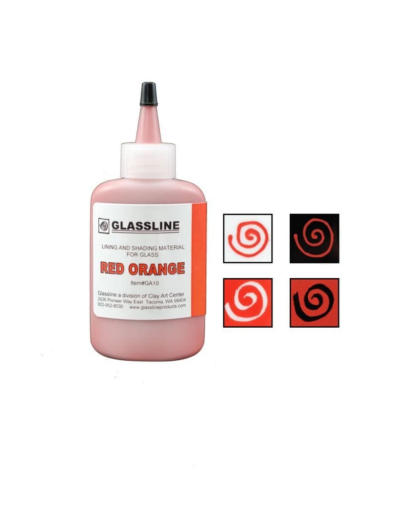 Glassline Paint Pen - Red Orange - 2oz