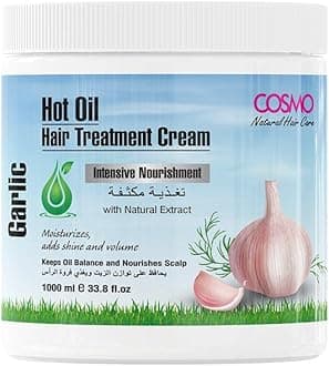 cosmo cosmetics Natural Hair Care Hot Oil Hair Treatment Garlic 600ml