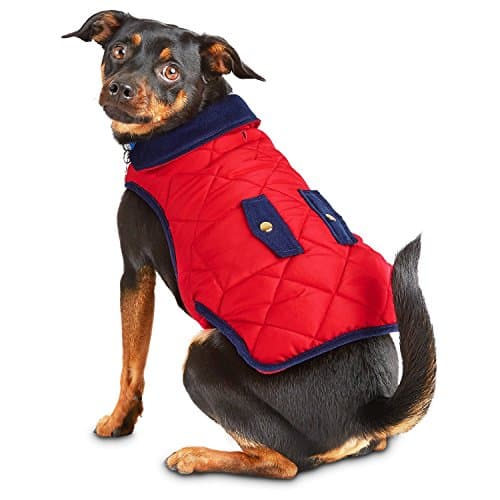 Pup Crew Red Quilted Dog Jacket~Xl~