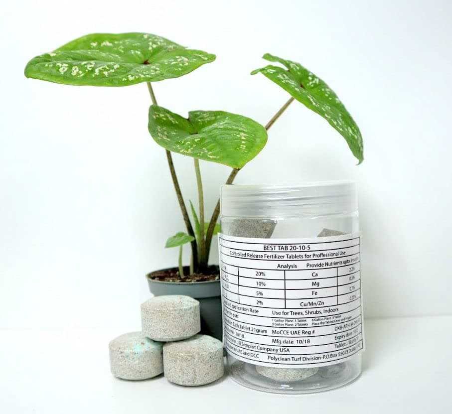 Best NPk 20-10-5 Fertilizer Tablets Uses For Tree, Shrubs & Indoor Plants Made In USA "Garden Care" (10 Tabs Pack)