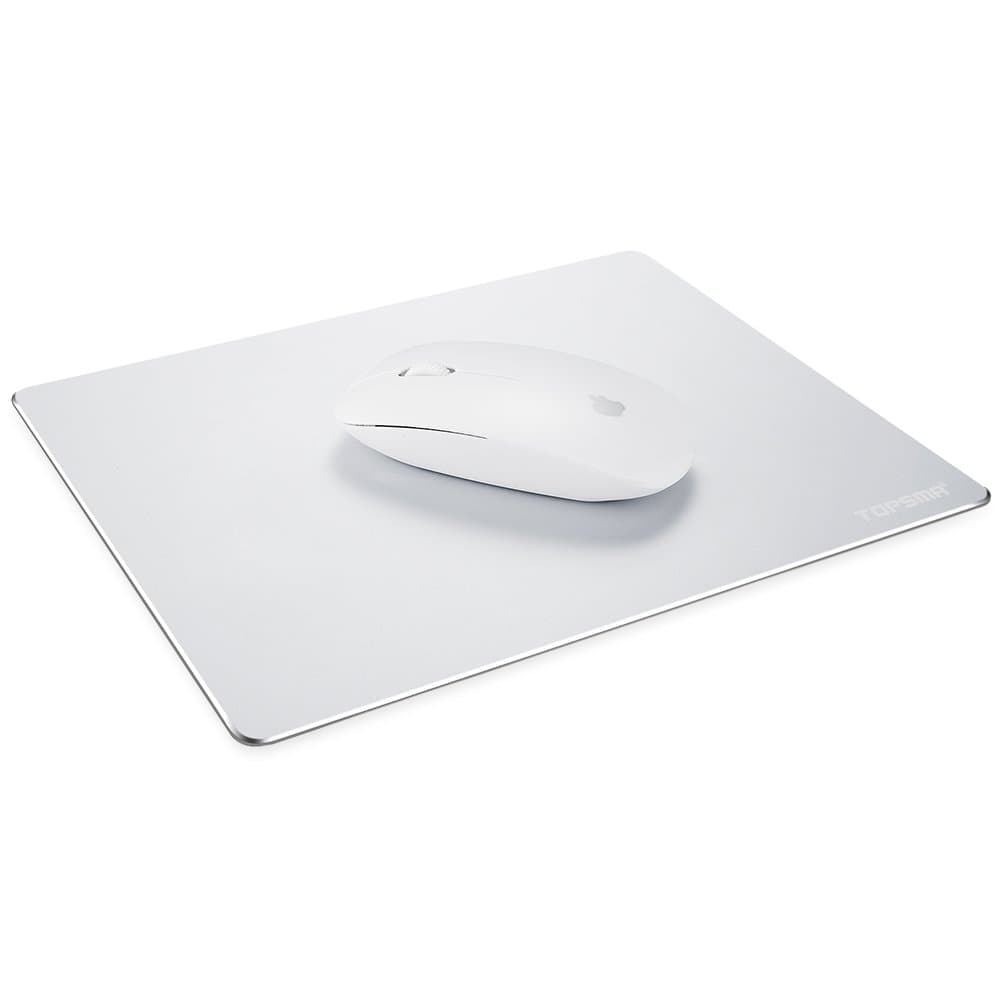 Mouse Pad, Gaming Aluminium Mousepad Dual Sided Use Metal Mouse Pad W Non-Slip Rubber Base & Micro Sand Blasting Aluminium Surface for Fast and Accurate Control