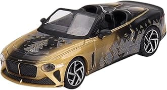 MINI GT Bentley Mulliner Bacalar Gold Metallic and Black Christmas Edition 2023" Limited Edition to 9999 Pieces Worldwide 1/64 Diecast Model Car by True Scale Miniatures MGT00660