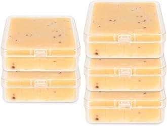 Travel Soap Container Square, Soap Box Holder Portable Storage Rack for Camping Shower Gym Outdoor Hiking Bathroom Square Soap Dish Elimeta (5Pack, Clear)