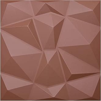 Art3d 3D Leather Tiles Decoartive 3D Wall Panels, Chocolate Diamond 23.6" x 23.6" (6 Pack)