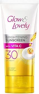 Glow and lovely Brightening Sunscreen SPF 30 | Vita C | PA ++++ |Light weight | Non sticky | No White Cast | 50g