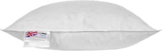 HOMESCAPES Goose Feather and Down Cushion Pad 50 x 50 cm (20" x 20") Inner Insert Filler with 100% Cotton Down Proof Cover Hypoallergenic RDS Certified Machine Washable
