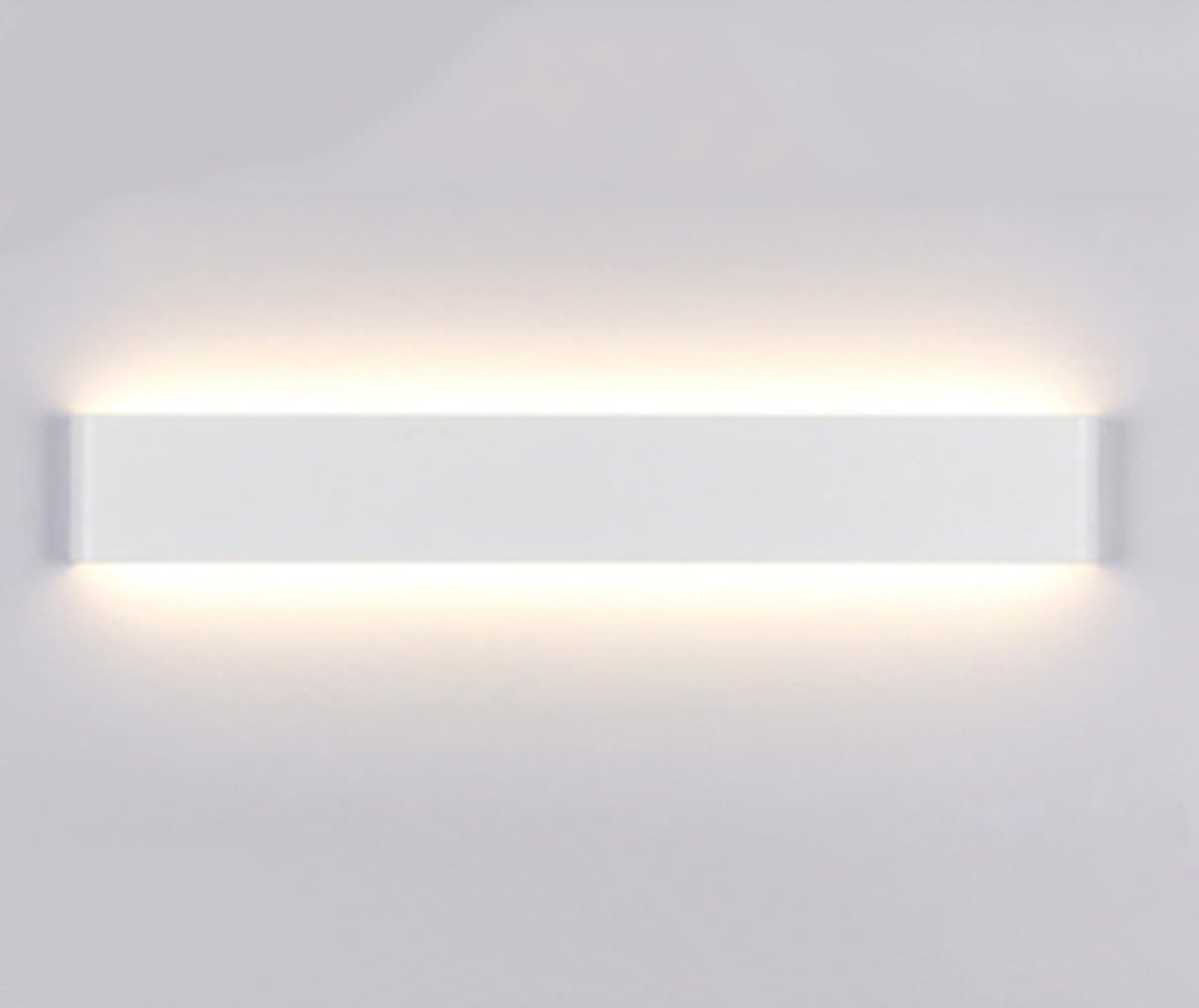 WKLCF 14 W LED Warm White Wall Light Modern Wall Lamp Minimalist Wall Lighting Bedside Lamp for Living Room Bedroom Study Staircase Hallway Dining Room, Aluminium, White, LED, 14.00W, 220.00V