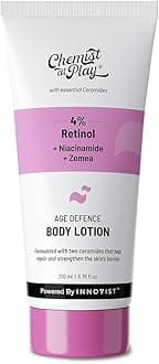 Anti-Aging Body Lotion with 4% Retinol, Niacinamide & Zemea | Skin Brightening Lotion | Body Lotion for Dry & Oily Skin | Fights Visible Signs Of Aging | Nourshes Skin 200ml