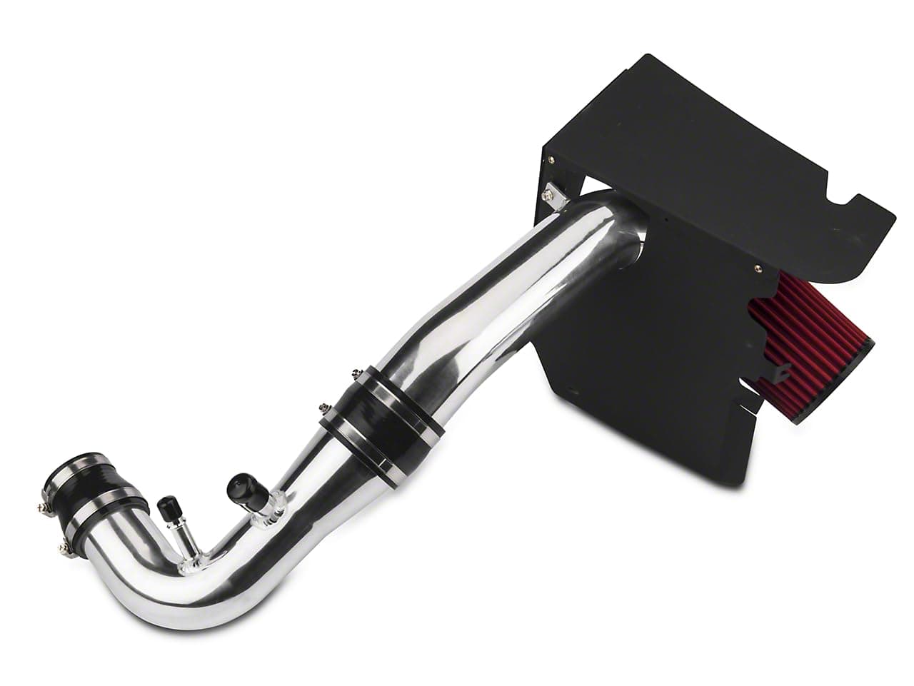 Cold Air Intake Kit Polished - High Flow Filter Polished Fits Ford Mustang EcoBoost 2015-2017