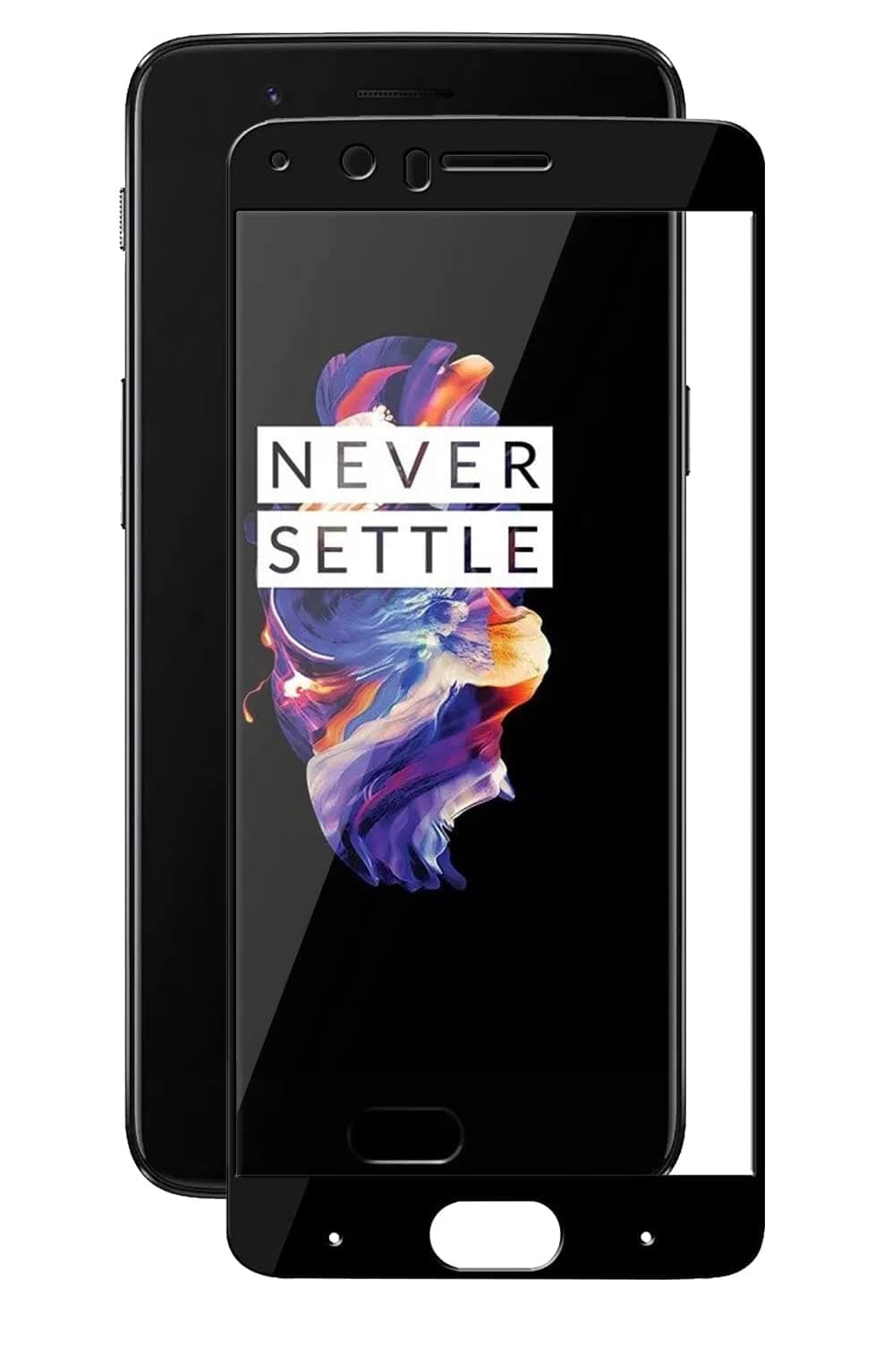 NISHTECH Tempered Glass Screen Protector Compatible for OnePlus 5 with Edge to Edge coverage and Easy Installation kit