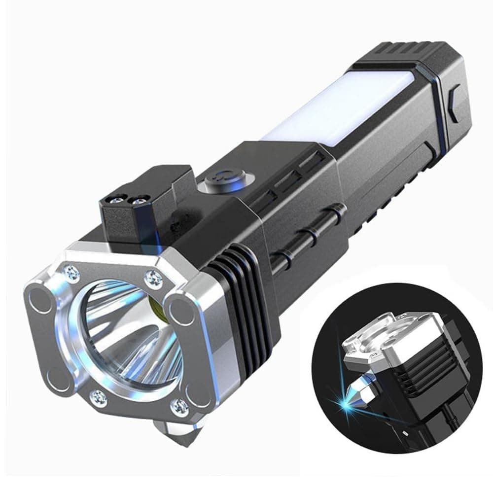ROMINO 3W Led Bright Rechargeable Torch, Emergency Light, Flashlight - 4 Lighting Modes, Li Ion Battery, Abs (Multi, 5000 Lux, 800 Lumen)