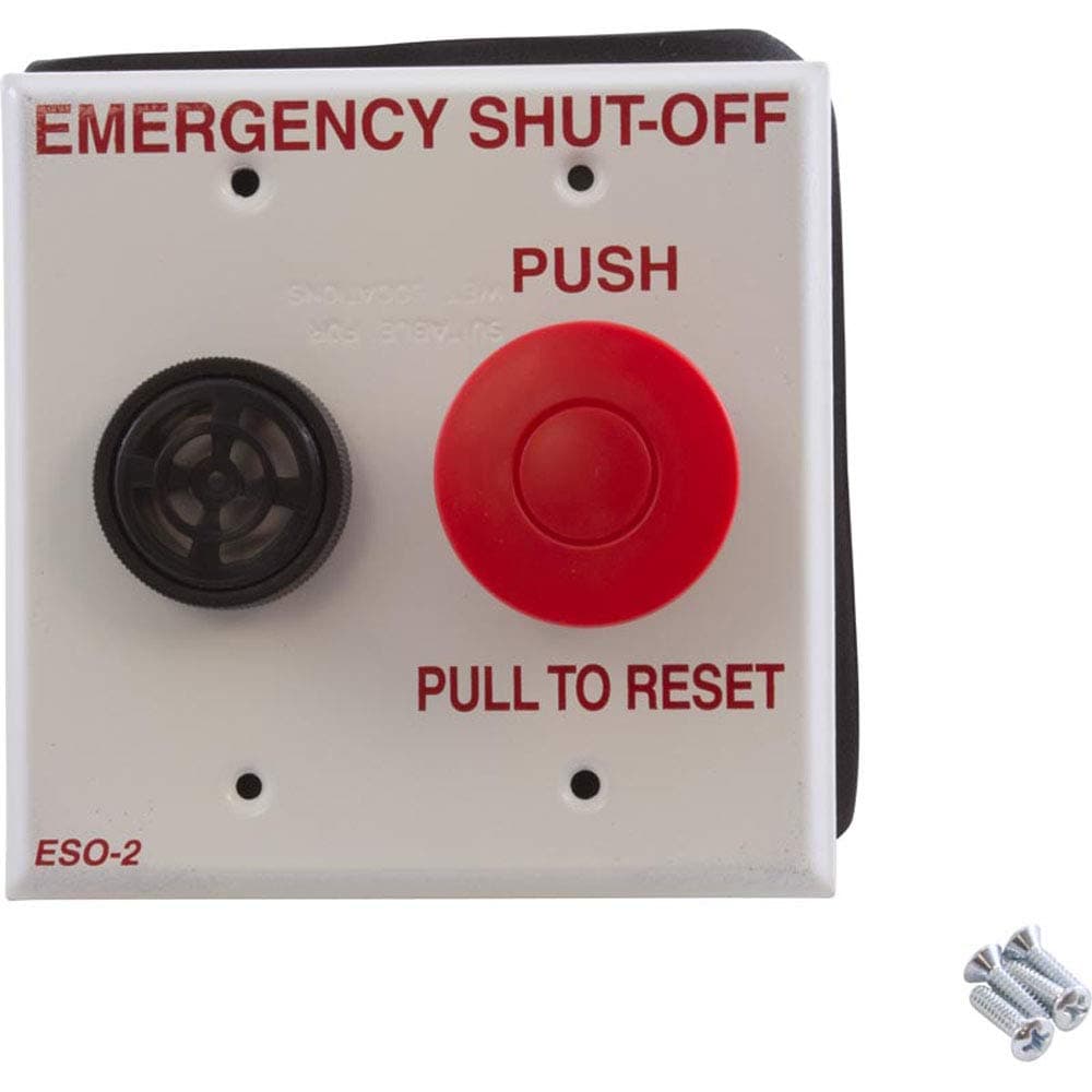 ESO2 Double Gang Plate Shut-Off Switch with Alarm Replacement ComPool Poll and Spa Control System