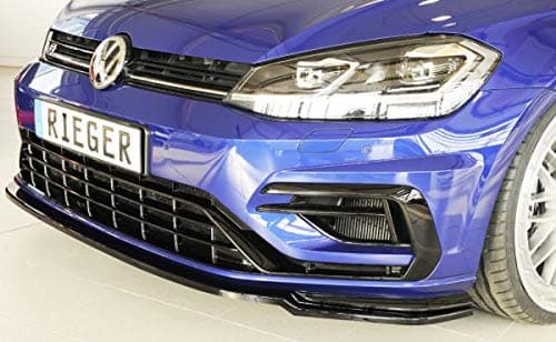 Rieger Front Spoiler Blade Glossy Black for VW Golf 7 R/R-Line: 02.17 (from Facelift)