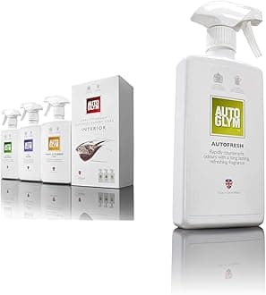 Autoglym The Collection - Perfect Interiors -- The Ideal Car Cleaning Kit That Includes Interior Shampoo, Fast Glass, and Vinyl & Rubber Care and AF500 Autofresh, 500ml,Transparent