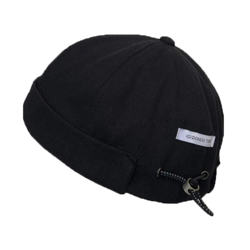 Docker Cap Brimless Hat for Men Women Beanie Rolled Cuff Retro Skullcap Miki Hat