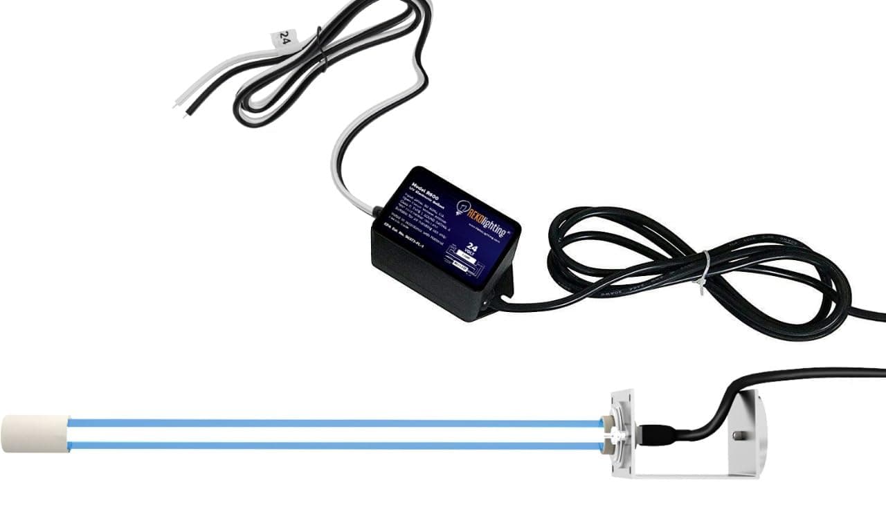 24 Volts Power Input! Pureuv 14" Bulb Uv Light Coil Cleaner for Ac HVAC Coil 24v Germicidal Bulb with Magnet.