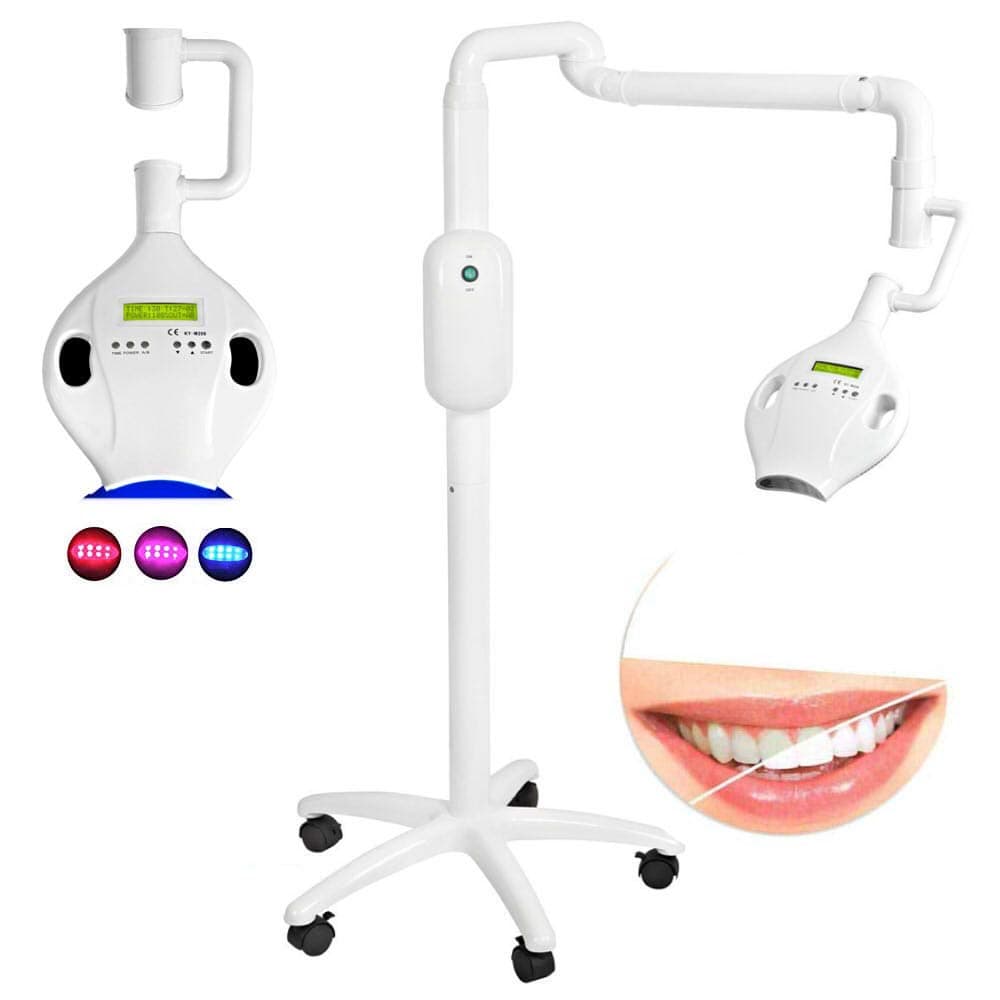 LCD Screen Teeth Whitening Bleaching Lamp with 8PCS LED Lights Color Red/Blue/Purple