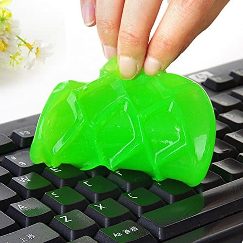 Max Plus Super Clean Magic Gel to Remove Dust from Keyboard, Laptop, Remote Car Dash Board, AC Wents (5-80 GMS Pouch, Green)